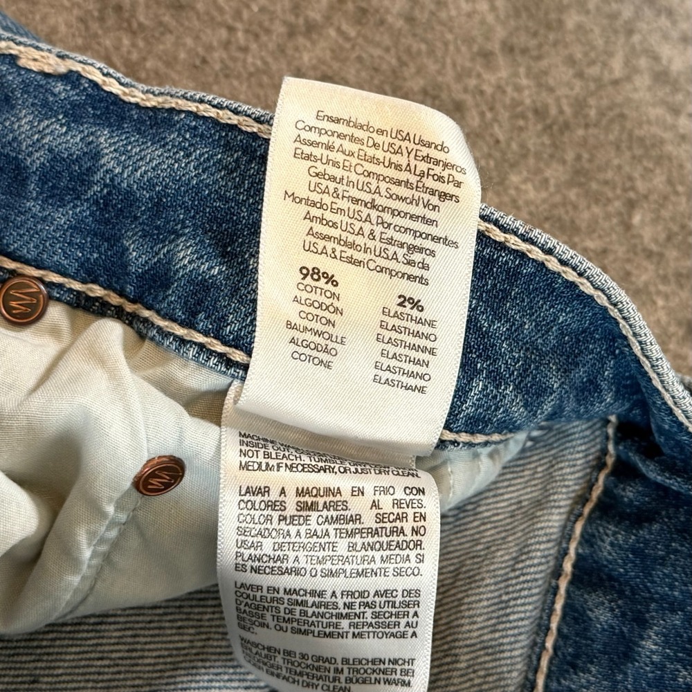 MOTHER Boot Cut Jeans in Medium Blue Wash - Picture 7 of 10